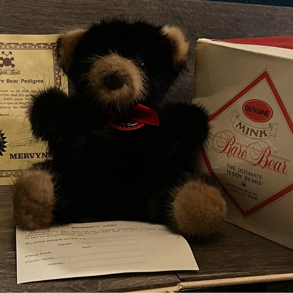 Vintage Mink Rare Bear